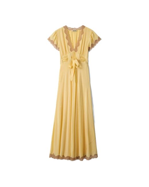 Maxi Dresses Rixo de color Yellow