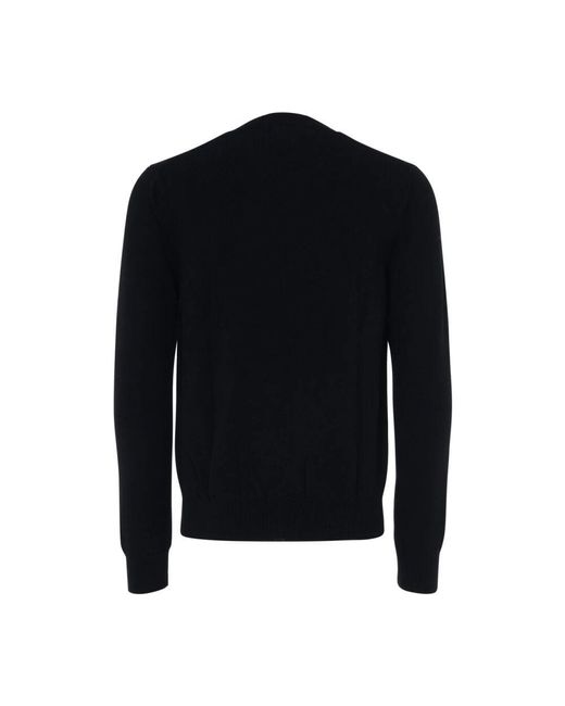 COMME DES GARÇONS PLAY Roter Emblem Strickpullover in Black für Herren