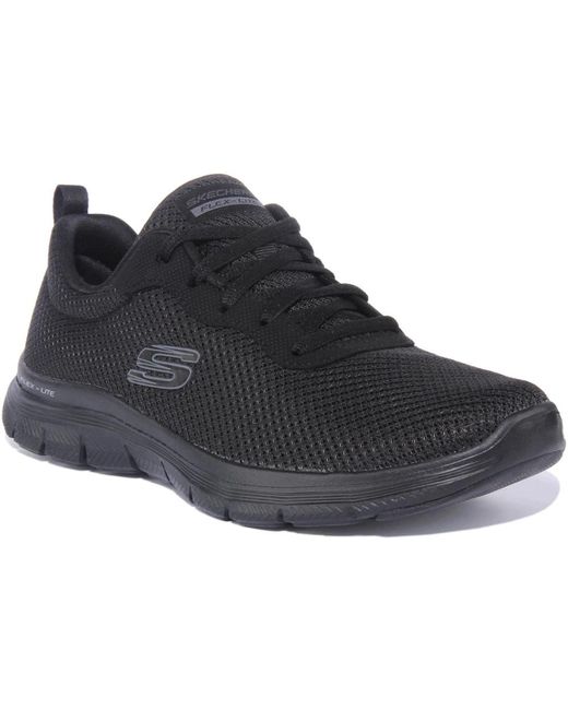 Skechers Flex Appeal 4.0 Zwarte Sneaker Vrouwen in het Black