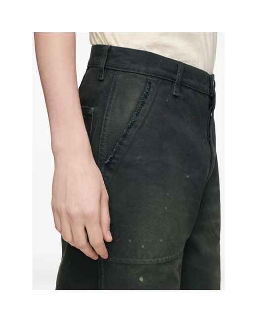 Maison Margiela Green Straight Fit Jeans for men