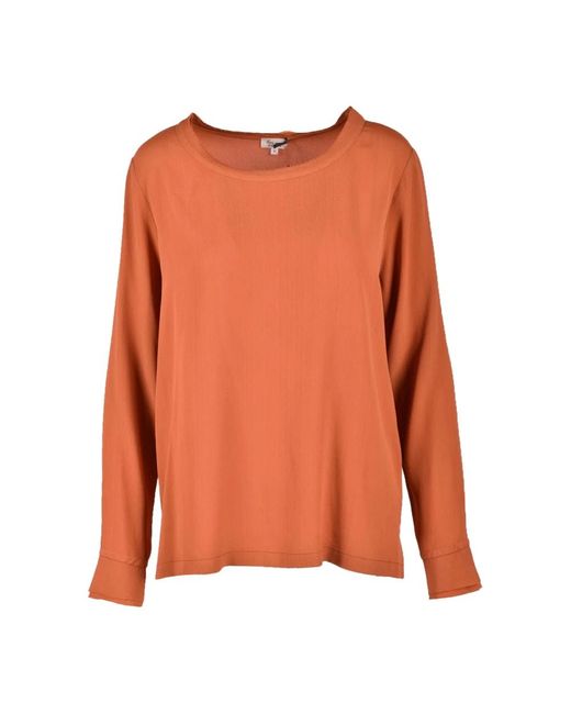 HER SHIRT HER DRESS Orange Long Sleeve T-Shirts