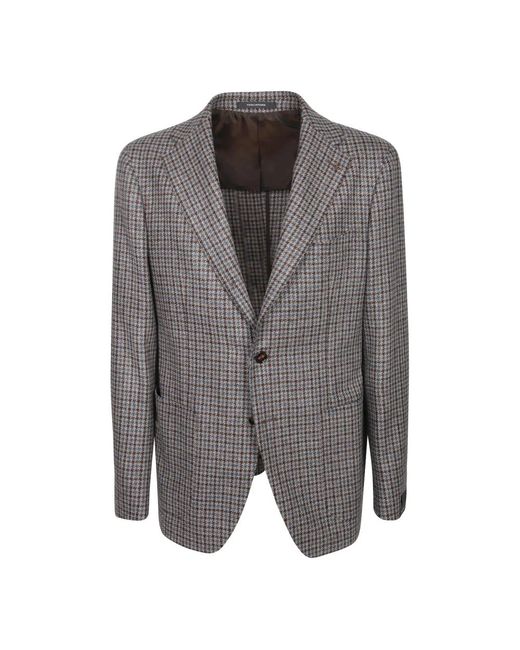Tagliatore Gestructureerd Tweed Jasje in het Gray voor heren