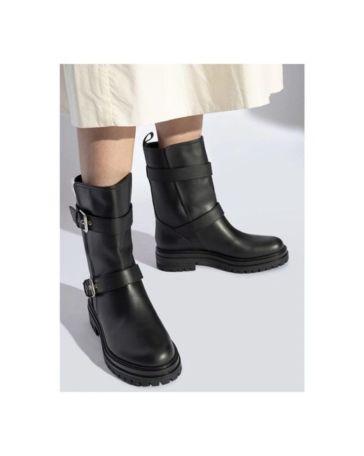 Lace-Up Boots di Gianvito Rossi in Black