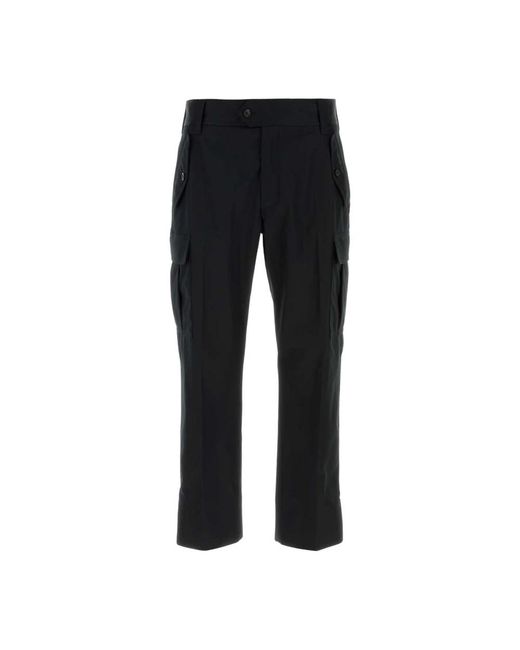 McQueen Broeken ,Zwart ,Straight Leg Cargo Broek in het Black voor heren