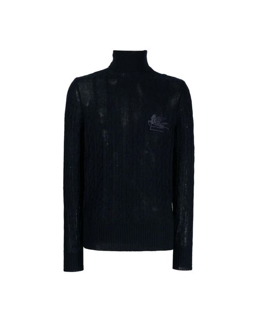 Etro Black Cashmere Knitwear for men