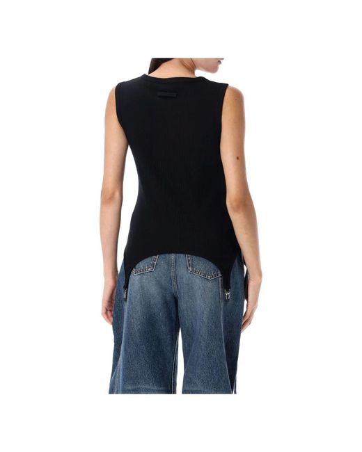 Jean Paul Gaultier Black Sleeveless Tops