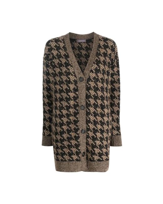 Lorena Antoniazzi Multicolor Hahnentritt-Strickjacke