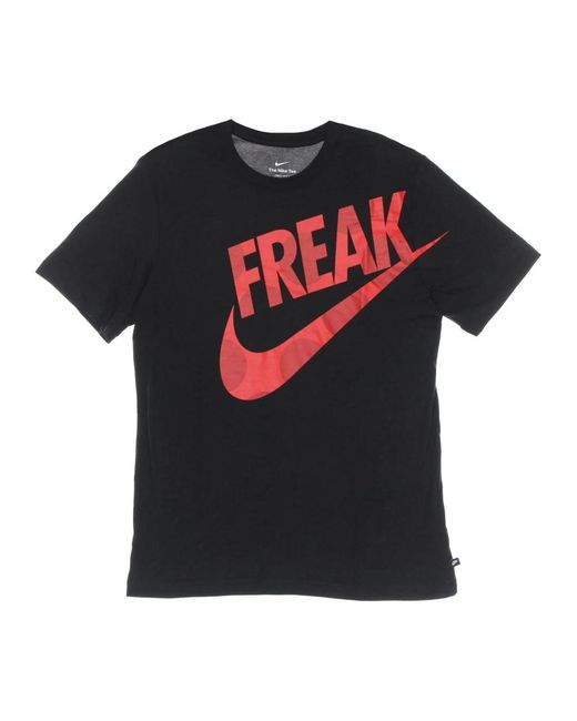 Nike Fitness ,Zwart ,Giannis Freak Print Nba Dri Fit T-Shirt in het Black voor heren
