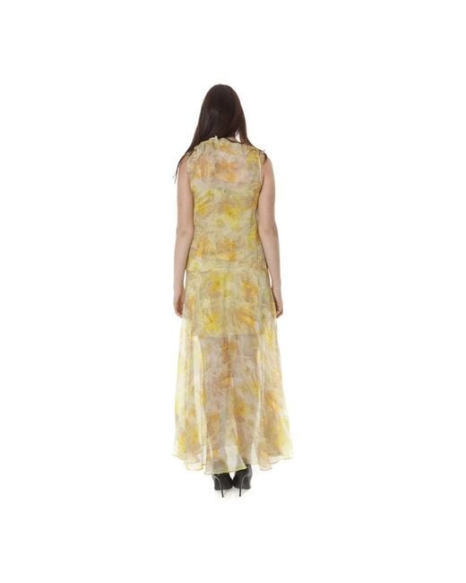 John Galliano Maxi Dresses in het Metallic