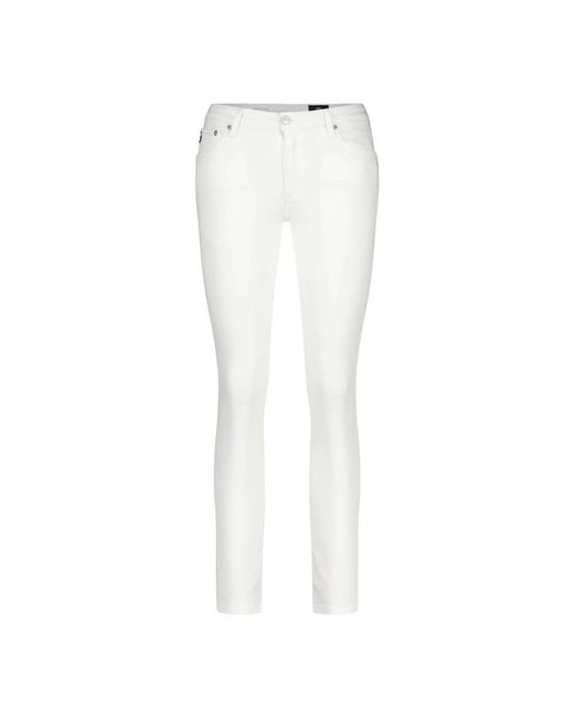 AG Jeans White Skinny Jeans