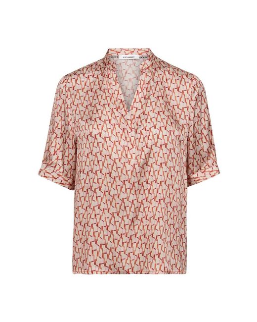 Blouses co'couture de color Pink