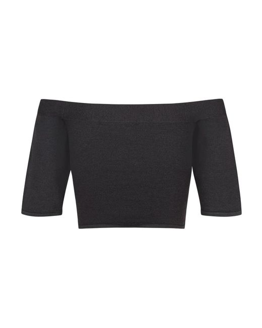 Cortana Black Round-Neck Knitwear