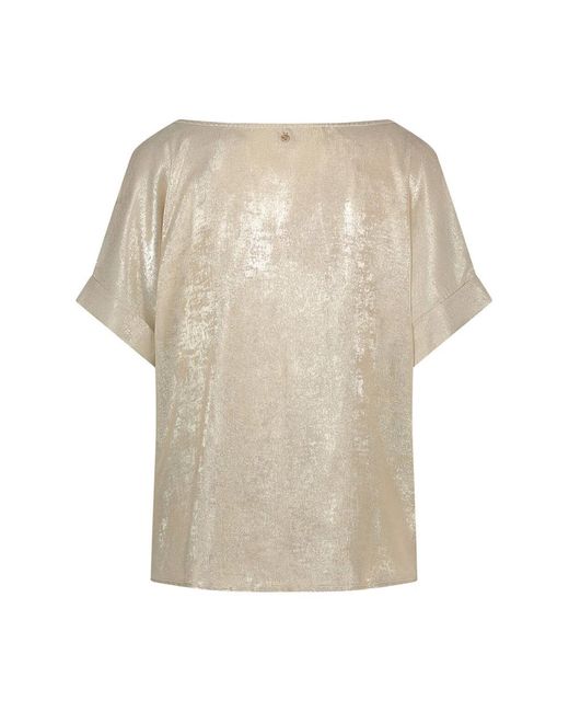 Nukus Tops ,Geel ,Polyester Irene Top in het Natural