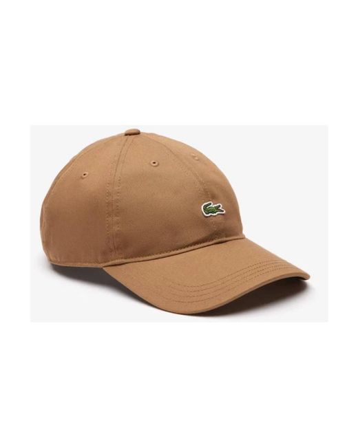 Lacoste Accessoires ,Bruin ,Caps in het Brown voor heren
