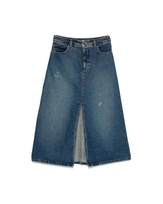 Denim Skirts A.P.C. de color Blue