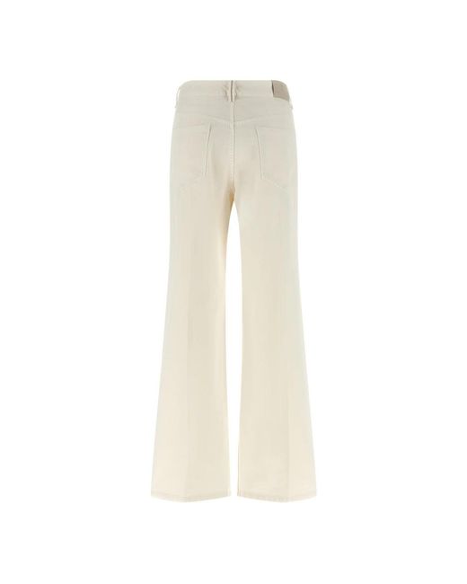Brunello Cucinelli Natural Wide Jeans