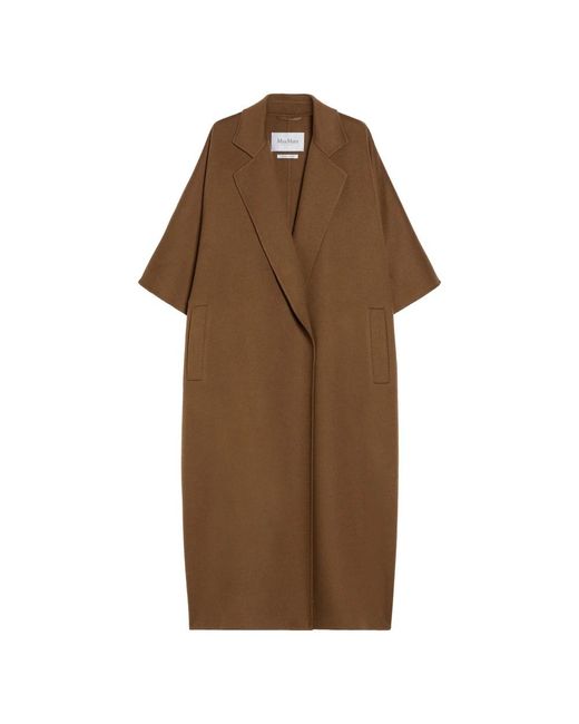 Max Mara Single-Breasted Coats in het Brown