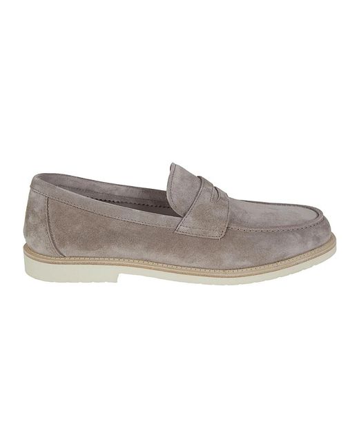 Brunello Cucinelli Gray Loafers for men