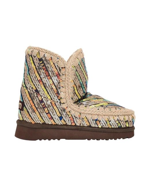 Mou Natural Casual multi-farbige wildlederstiefel