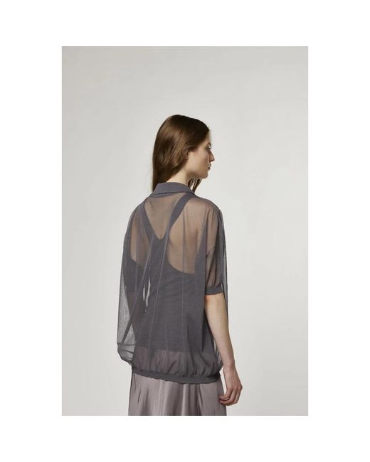 Daniele Fiesoli Gray Polo Shirts