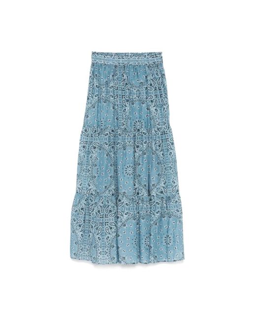 Maxi Skirts Mc2 Saint Barth de color Blue