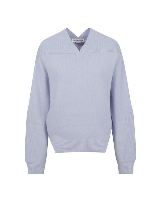 V-Neck Knitwear Victoria Beckham en coloris Blue