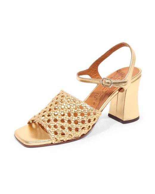 Chie Mihara Metallic High Heel Sandals