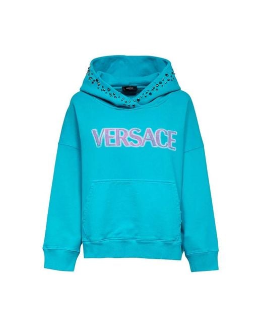 Versace Blue Hoodies