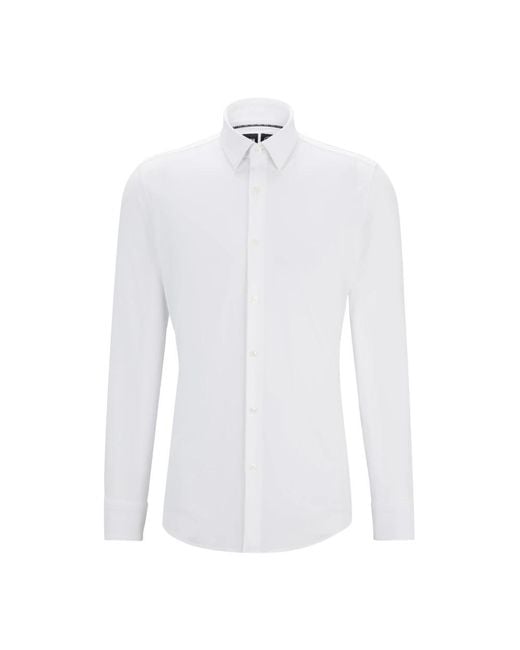 Boss White Formal Shirts for men