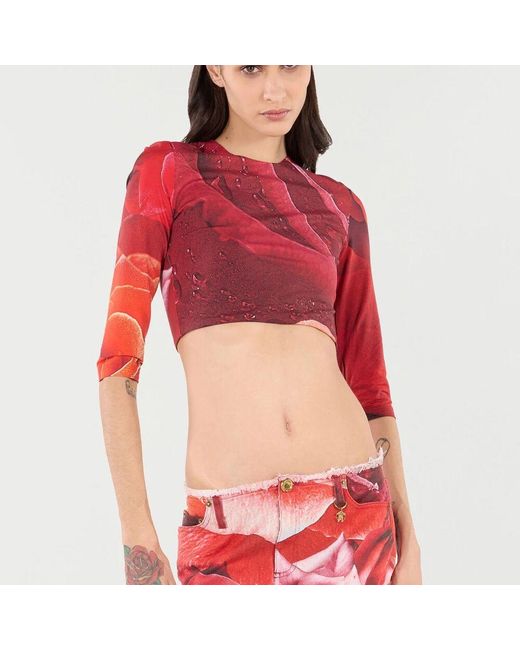 Long Sleeve Tops Roberto Cavalli de color Red