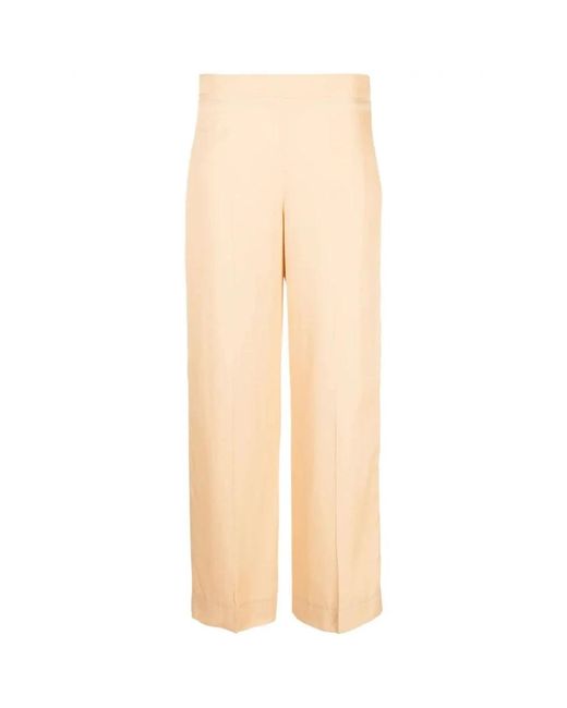 Jil Sander Natural Wide Trousers