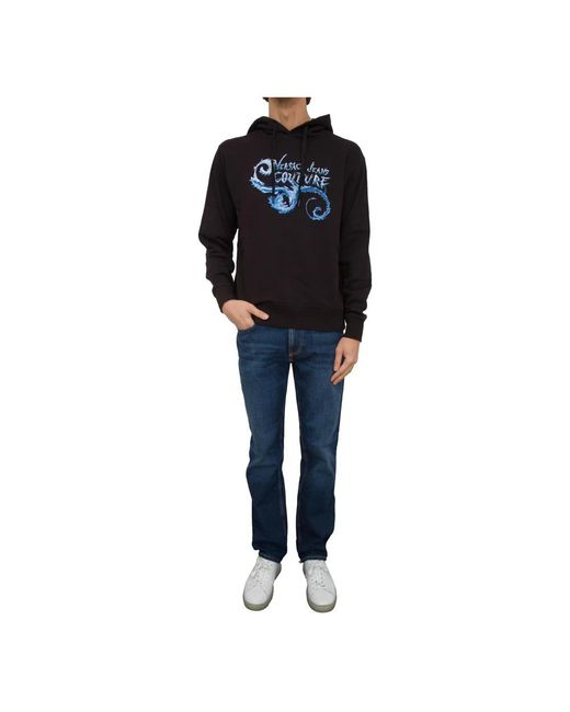 Versace Jeans Couture Black Hoodies for men