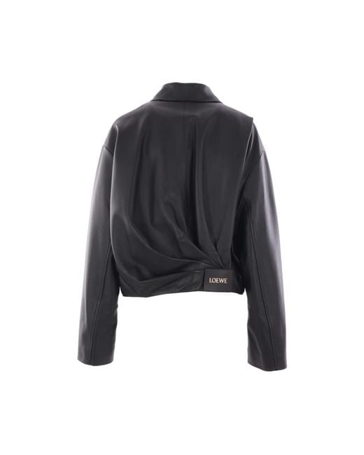 Loewe Black Leather Jackets