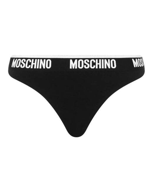 Bottoms Moschino en coloris Black