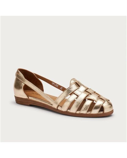 Frau Brown Flat Sandals