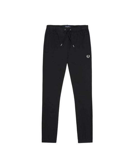 Fred Perry Loopback Sweatpants in het Black voor heren