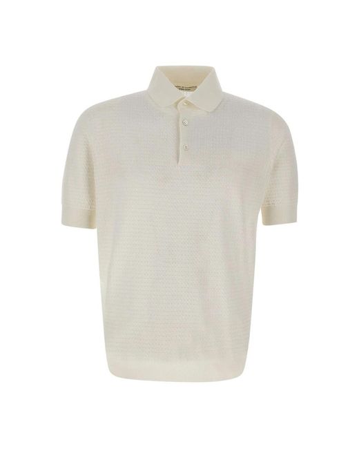 FILIPPO DE LAURENTIIS White Polo Shirts for men