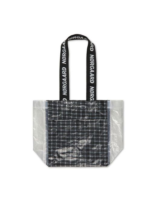 Mads Nørgaard Black Transparente tasche laundrette mirca schwarz