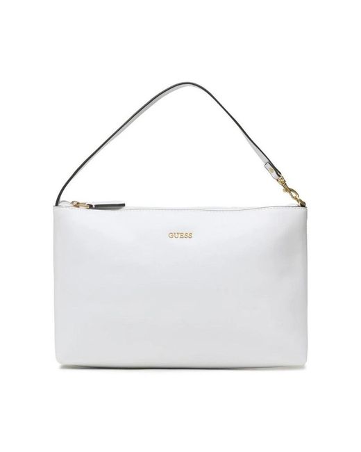 Guess White Tote Bags