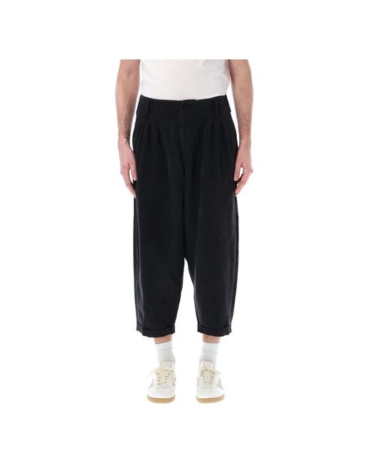 YMC Black Cropped Trousers for men