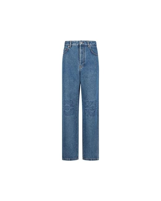 Loewe Baggy Anagram Jeans in Blue für Herren