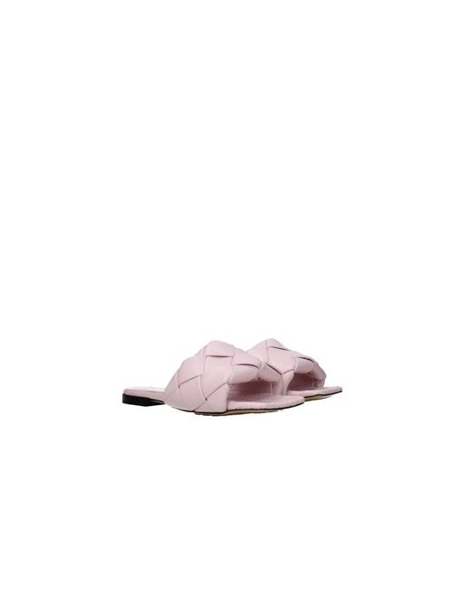 Bottega Veneta Pink Sliders