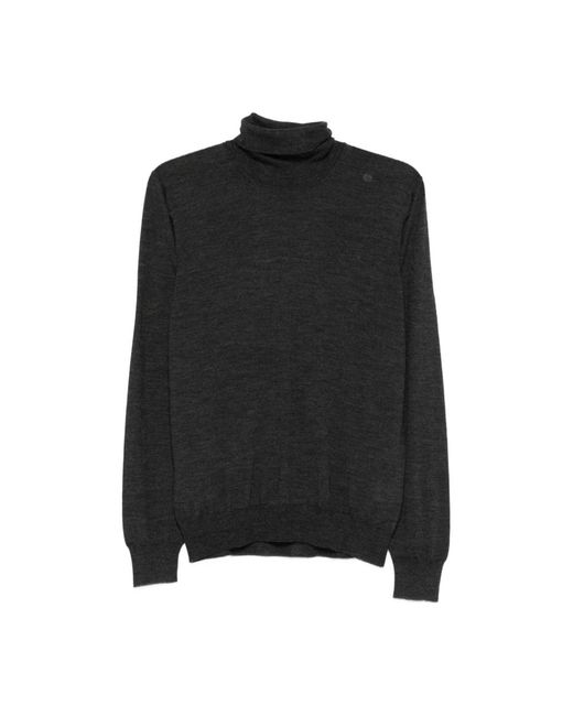 Barba Napoli Black Turtlenecks for men
