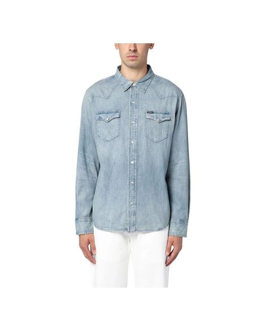 Polo Ralph Lauren Blue Denim Shirts for men