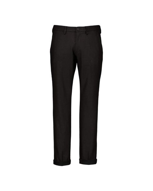 Mason's Black Suit Trousers for men