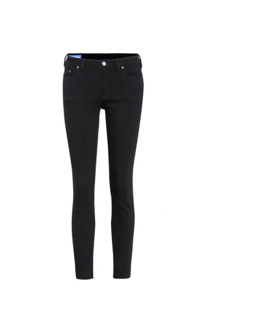 Acne Blå Konst Climb Stay Jeans in het Black