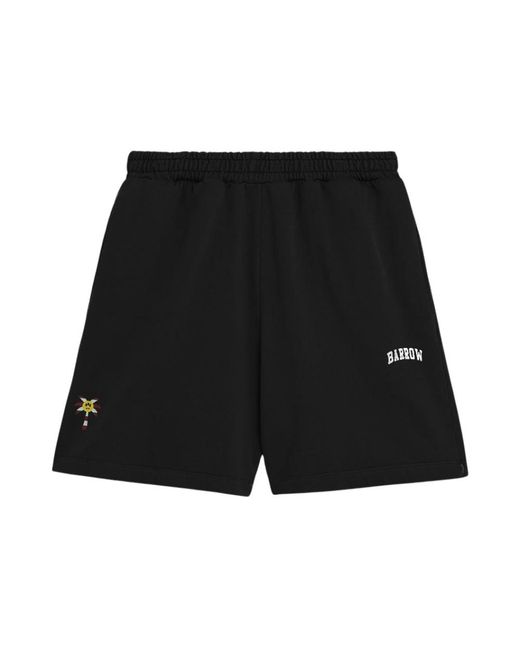 Barrow Korte Broeken ,Zwart ,Katoen Bermuda Shorts Van Fleece in het Black voor heren