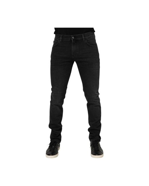 Dolce & Gabbana Black Slim Fit Jeans for men