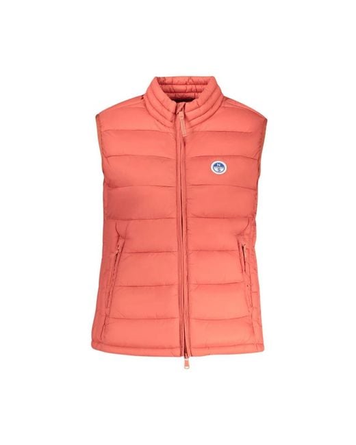 North Sails Jassen ,Rood ,Polyester Rosso Polyester Vest in het Pink