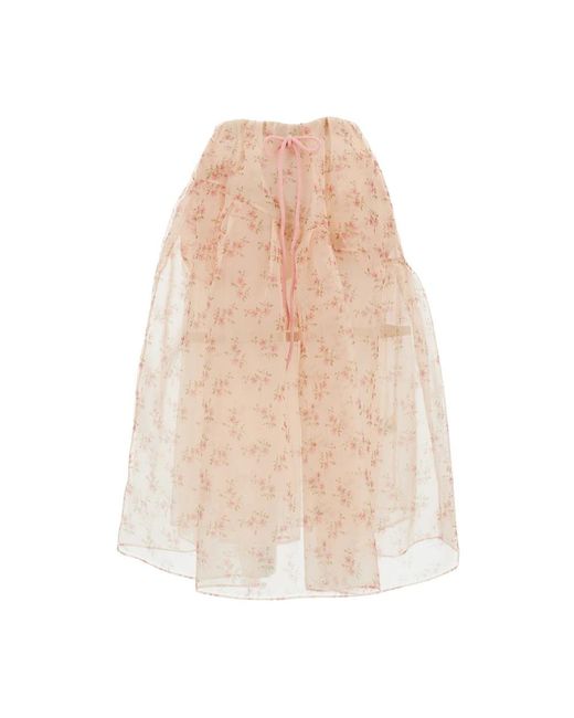 Simone Rocha Natural Midi Skirts